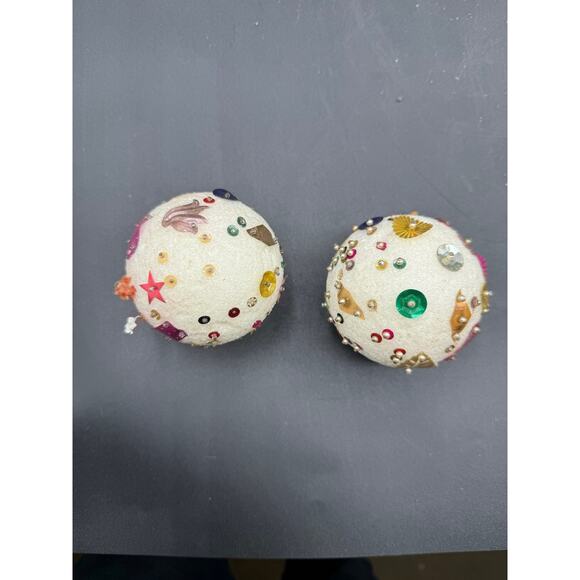 Vintage Handmade Christmas Ornaments – Satin & Foam - Picture 4 of 5